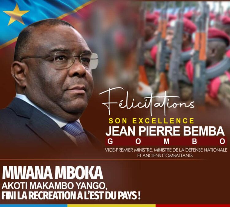 Kasai-oriental: « avec la nomination de Jean-Pierre Bemba à la défense nationale, fini la récréation dans l&rsquo;Est » (Pascal Gauthier Lukusa, fédéral du MLC)