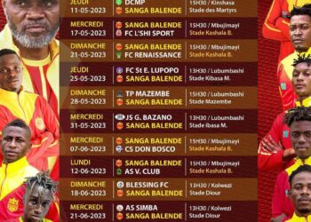 Reprise de la linafoot : Sanga Balende se prépare à livrer ses 13 matchs restants en 7 semaines