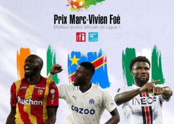 Football : Chancel Mbemba en finale du Prix Marc Vivien Foé