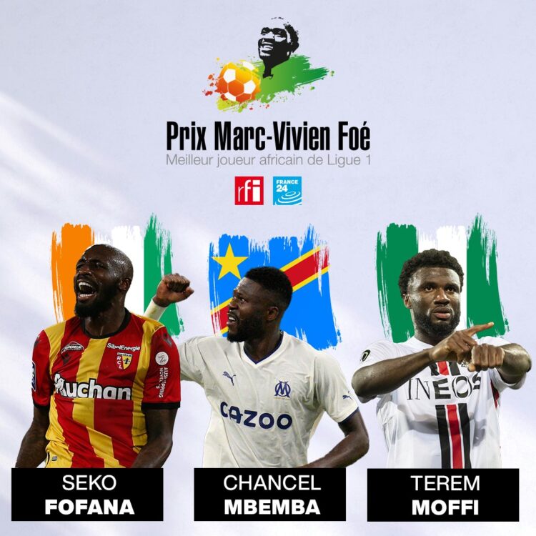 Football : Chancel Mbemba en finale du Prix Marc Vivien Foé