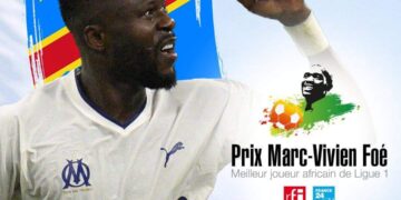 Football : Chancel Mbemba remporte le Prix Marc-Vivien Foé 2023