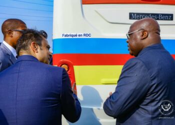 RDC : Félix Tshisekedi inaugure l’usine d’assemblage des bus Mercedes de « Suprême Automobile »