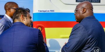 RDC : Félix Tshisekedi inaugure l&rsquo;usine d&rsquo;assemblage des bus Mercedes de « Suprême Automobile »