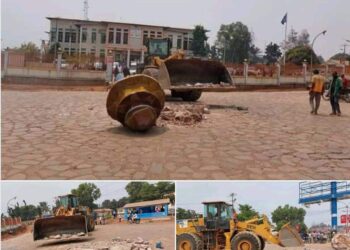 Mbujimayi: démolition du « monument » érigé à l&rsquo;entrée du gouvernorat, Alphonse Ngoyi parle d&rsquo;un acte superstitieux qui cache les échecs des dirigeants de la province