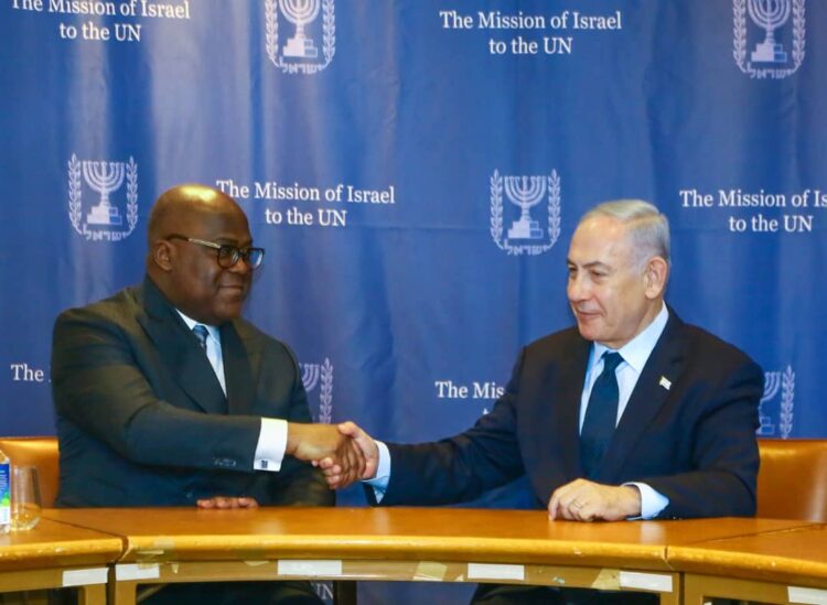 RDC: Félix Tshisekedi et Benjamin Netanyahou s&rsquo;entendent sur le renforcement des liens et l&rsquo;ouverture d&rsquo;une ambassade israélienne en RDC