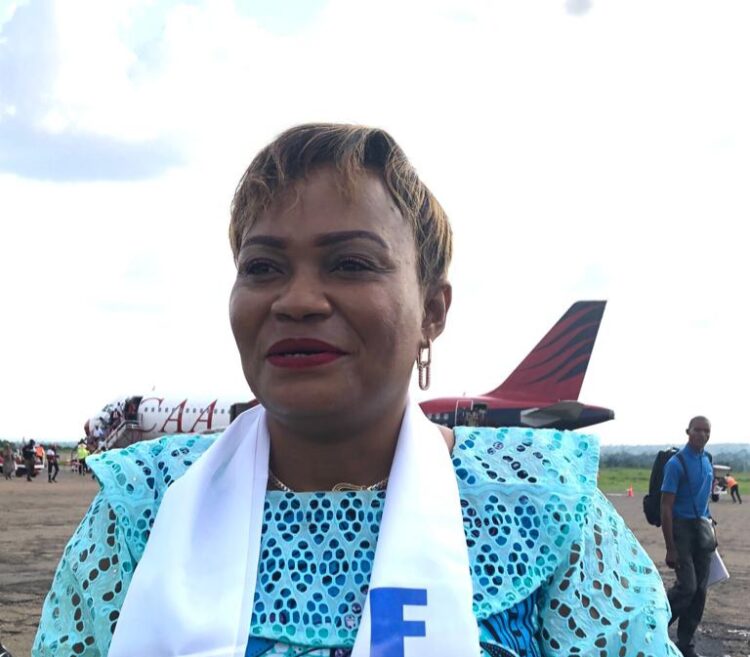 Mbujimayi: Iseult Ntumba Mwamba en visite d&rsquo;inspection des activités de sa fondation