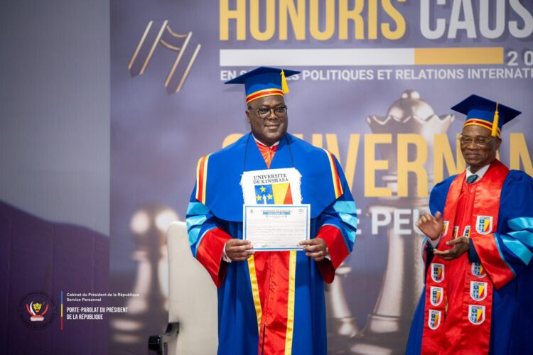 RDC : Pour ses nombreuses réalisations, l&rsquo;UNIKIN décerne à Tshisekedi le titre de Docteur Honoris Causa