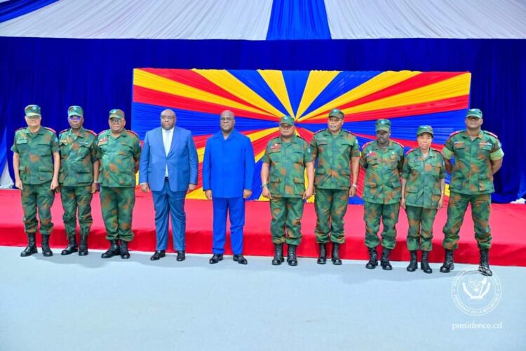 RDC: Christian Tshiwewe promu général d&rsquo;armée, Tshisekedi nomme de nouveaux généraux au sein des FARDC