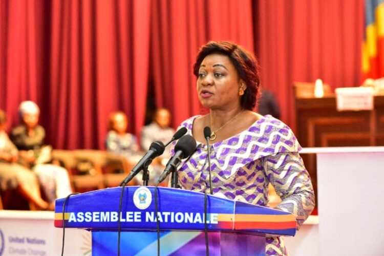 RDC : désormais membre de l&rsquo;Union sacrée, Geneviève Inagosi a été présentée aux militants de Congo Espoir par José Mpanda