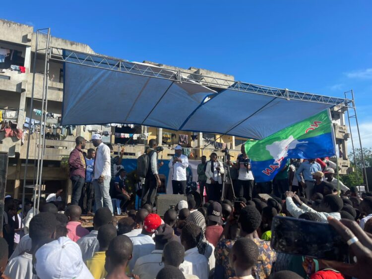 Élections 2023 : À Mbujimayi, Adolphe Muzito promet de construire la route nationale numéro 1 qui traverse le grand Kasaï
