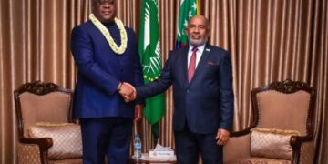 RDC : Azali Asumani, président de Comores et de l&rsquo;Union africaine félicite Félix Tshisekedi