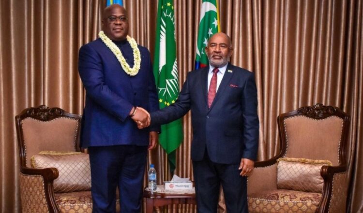 RDC : Azali Asumani, président de Comores et de l&rsquo;Union africaine félicite Félix Tshisekedi