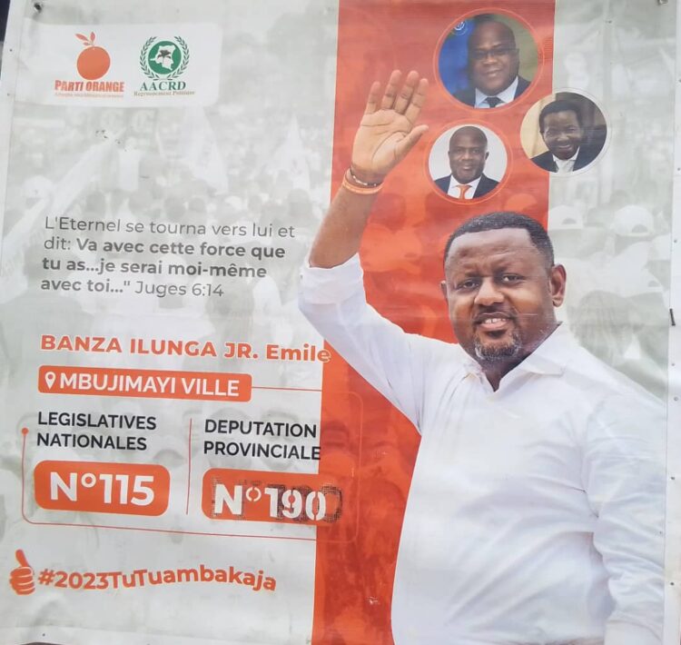 Élections 2023 : candidat député à Mbujimayi, Banza Ilunga JR Emile promet d&rsquo;allouer une partie de ses émoluments aux œuvres sociales