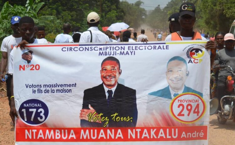 Élections 2023 : le candidat député André Ntambua Ntakalu clôture sa campagne par une tournée de sensibilisation à Mbujimayi