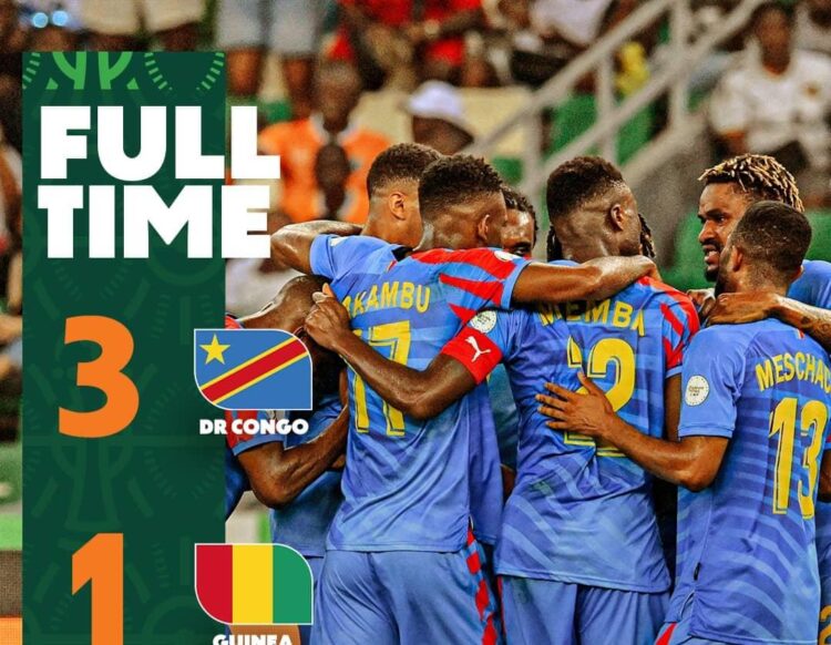 CAN 2023 : Face à la Guinée, la RDC brille de mille feux et file en demi-finale