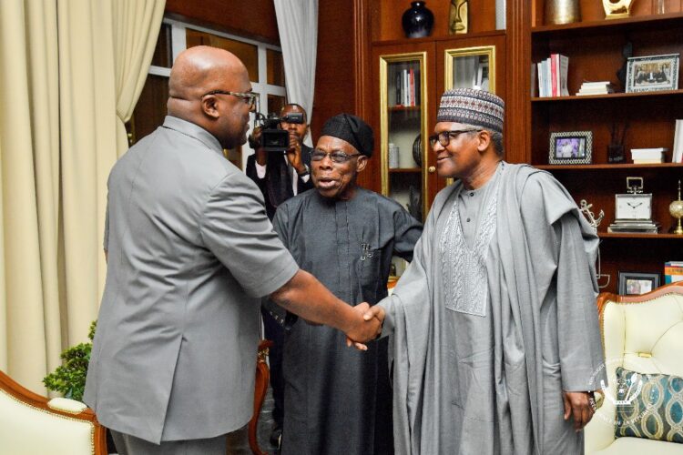 RDC-Nigéria: l&rsquo;intégration économique au centre des échanges entre Tshisekedi et Obasanjo