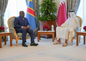 RDC : avec l&rsquo;émir du Qatar, Félix Tshisekedi échange sur les relations bilatérales entre les deux pays