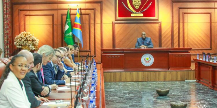 RDC : Félix Tshisekedi et les ambassadeurs de l&rsquo;UE renouvèlent leur partenariat