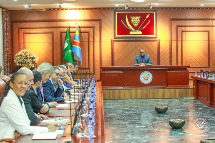 RDC : Félix Tshisekedi et les ambassadeurs de l&rsquo;UE renouvèlent leur partenariat
