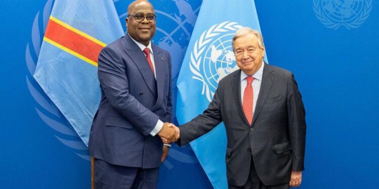 RDC – ONU : Félix Tshisekedi et Antonio Guterres évoquent la situation sécuritaire de l&rsquo;Est