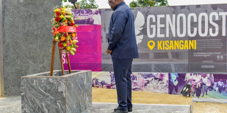 Kisangani / Genocost : Félix Tshisekedi rend hommage aux victimes de la guerre de six jours