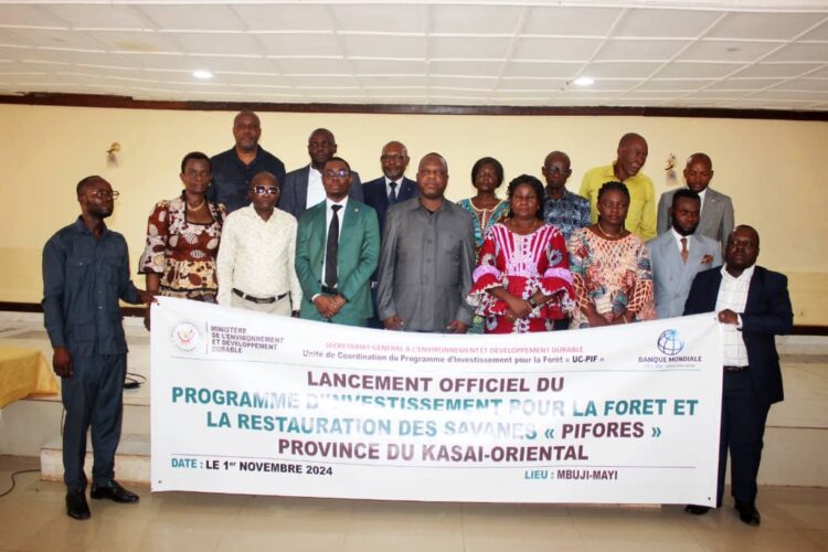 Mbujimayi : Lancement du Programme d&rsquo;Investissement pour la Forêt et la Restauration des Savanes (PIFORES)