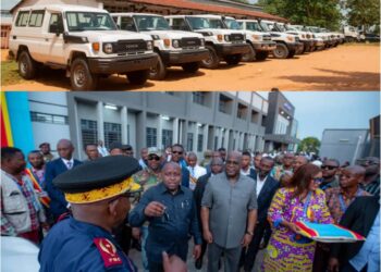 Itinérance du chef de l’Etat : les administrateurs de territoire et la Police du Kasaï oriental dotés de véhicules tout-terrain