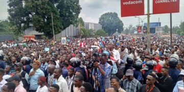 Kasaï-Oriental: les autorités et les forces vives dans la rue pour protester contre l&rsquo;agression rwandaise