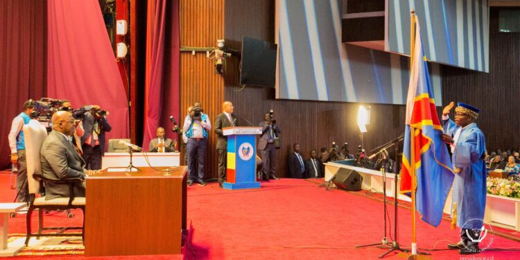 RDC : deux juges et le procureur général près la cour constitutionnelle prêtent serment devant le chef de l&rsquo;État