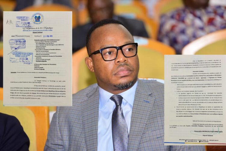 RDC : Tobie Kayumbi écrit au Président de l&rsquo;Assemblée nationale pour plaider en faveur de l&rsquo;amélioration des conditions sociales des militaires