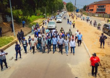 Kisangani se modernise : Le Ministre des ITP satisfait de l&rsquo;évolution de plusieurs chantiers 