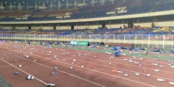 RDC : la ministre de la jeunesse déplore les dégâts causés au stade des Martyrs après le match contre le Sénégal