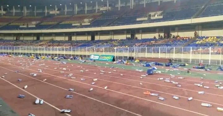 RDC : la ministre de la jeunesse déplore les dégâts causés au stade des Martyrs après le match contre le Sénégal