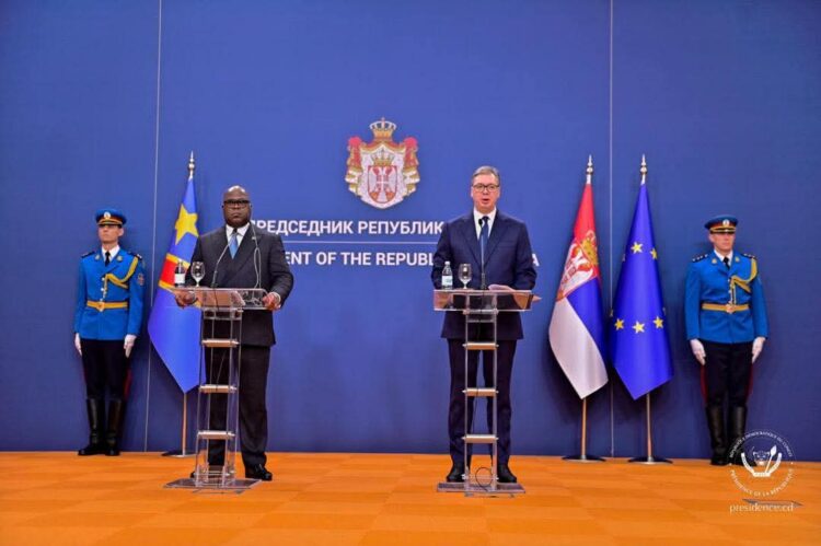 Diplomatie : Félix Tshisekedi et Aleksandar Vučić renforcent la coopération stratégique entre la RDC et la Serbie