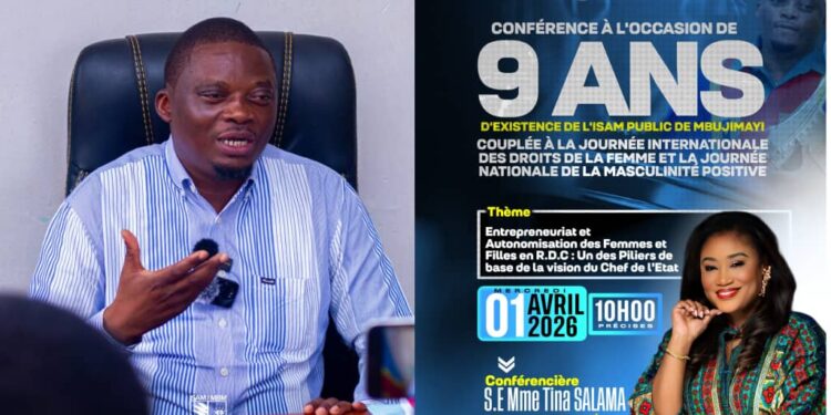 Mbujimayi : Tina Salama attendue à l’ISAM public pour une conférence sur l’entrepreneuriat féminin