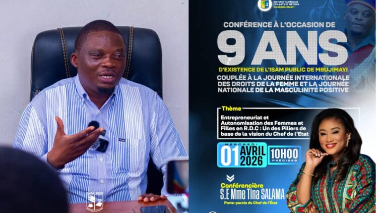 Mbujimayi : Tina Salama attendue à l’ISAM public pour une conférence sur l’entrepreneuriat féminin