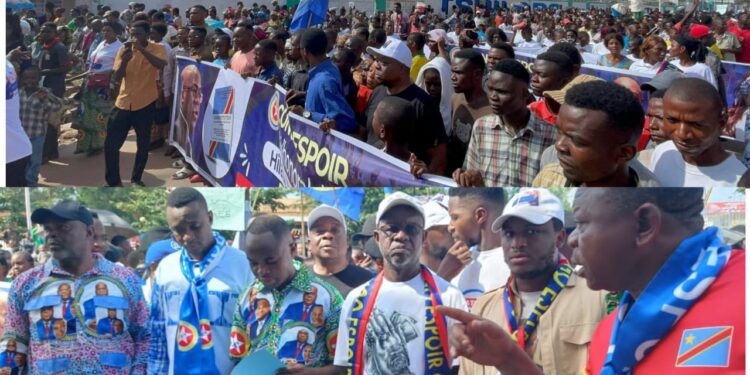 RDC : le parti Congo Espoir de José Mpanda affiche son soutien au changement de la Constitution lors d’une marche à Mbujimayi