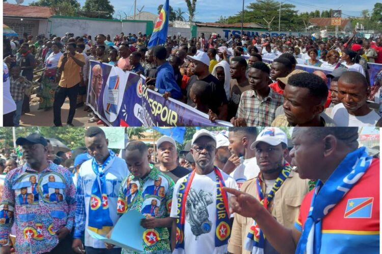 RDC : le parti Congo Espoir de José Mpanda affiche son soutien au changement de la Constitution lors d’une marche à Mbujimayi
