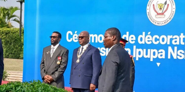 RDC : Fally Ipupa élevé au rang de Chevalier de l’Ordre national du Léopard