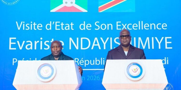 RDC – Burundi : Tshisekedi et Ndayishimiye renforcent leur alliance pour la paix, l’intégration régionale et la lutte contre Ebola