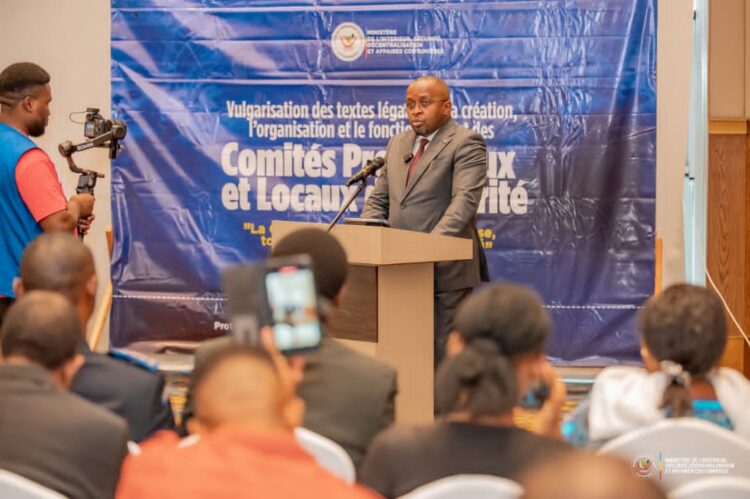 RDC : le VPM Jacquemain Shabani mobilise les confessions religieuses autour du fonctionnement des comités provinciaux et locaux de sécurité