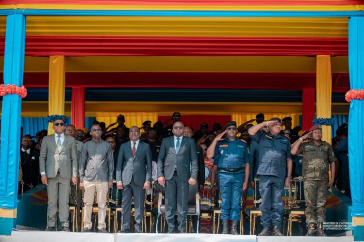 Sécurité : Jacquemain Shabani clôture la formation de 720 nouveaux policiers