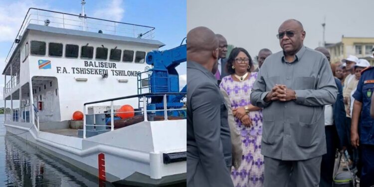 Navigation fluviale : Jean-Pierre Bemba met en service le baliseur « Félix-Antoine Tshisekedi Tshilombo » à Kindu