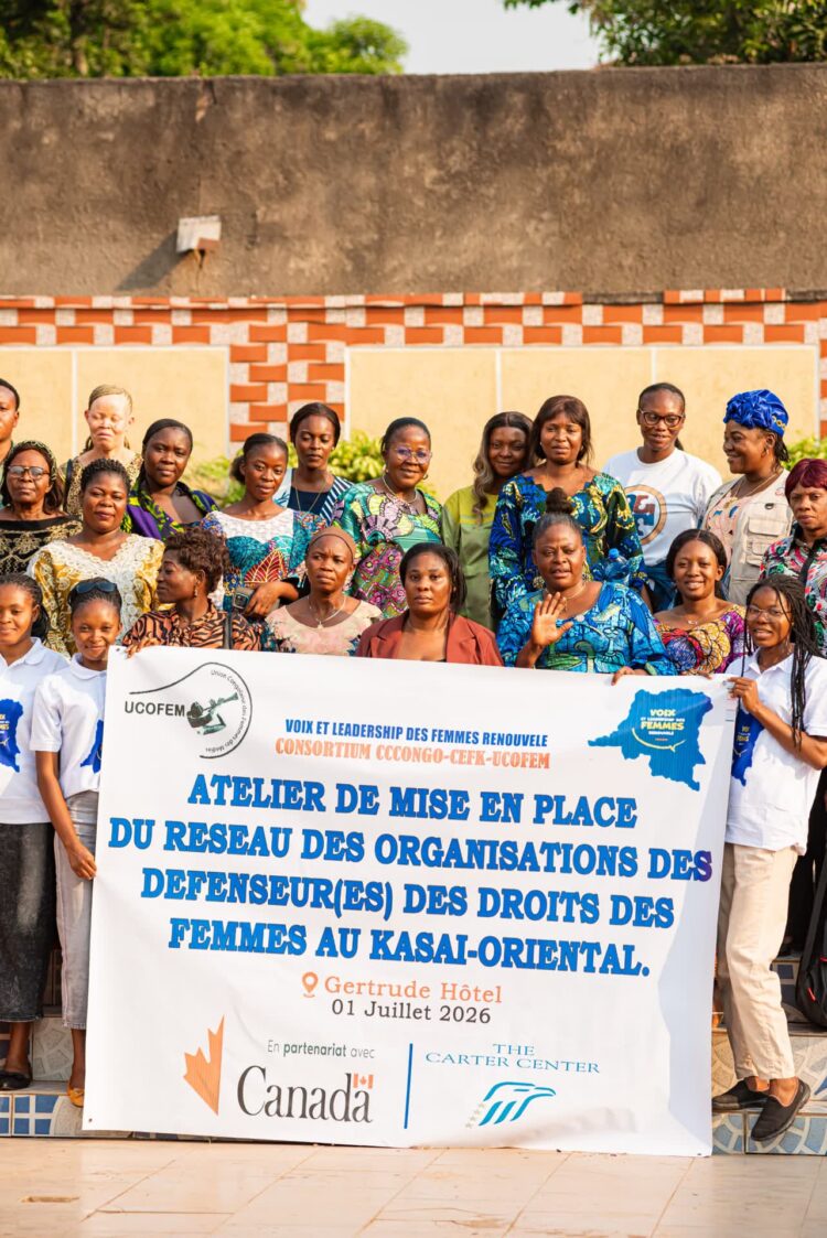 Kasaï-Oriental : les organisations féminines se dotent d&rsquo;un réseau provincial pour renforcer la défense des droits des femmes