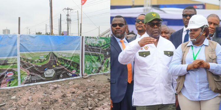 Kinshasa : le Président de la République lance les travaux du boulevard Dr Étienne Tshisekedi wa Mulumba à Bandalungwa