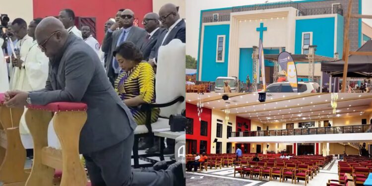 Mbujimayi : Félix Tshisekedi présent à la dédicace de la Paroisse Universitaire Notre-Dame de l’Espérance