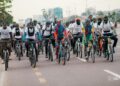 « PEDALES POUR LA PAIX » : arrivé à Brazzaville, Miguel Masaisai reprend son périple vers Rabat