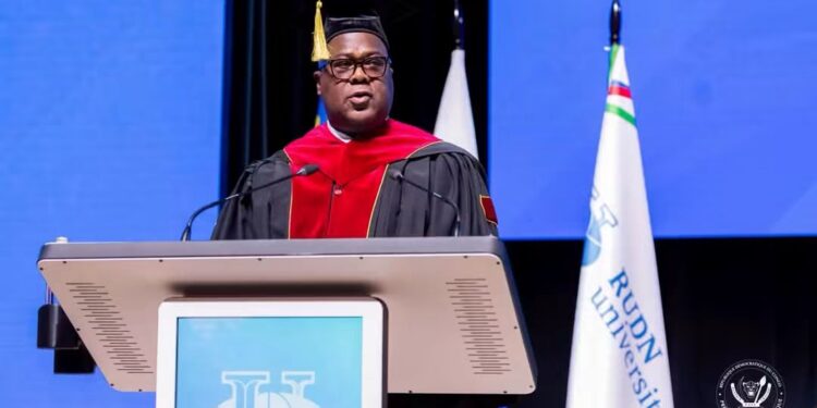 RDC-Russie : Félix Tshisekedi élevé au rang de Docteur Honoris Causa à Moscou